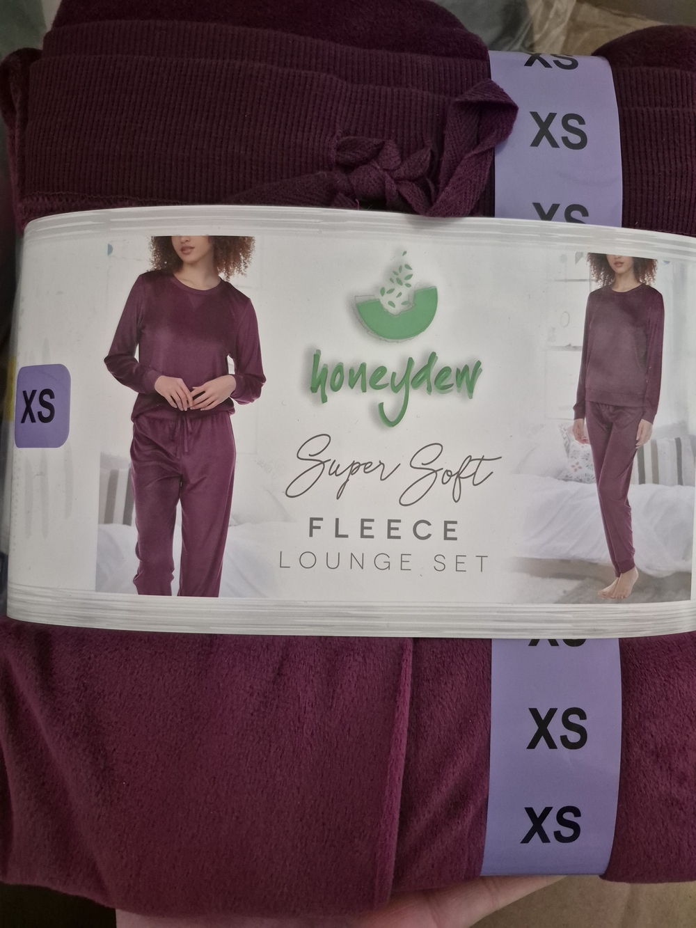Honeydew Intimates Fleece Lounge Set - Plum